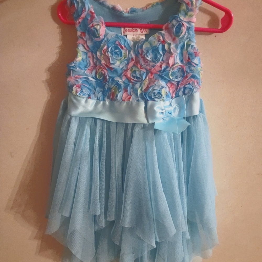 Jessica Ann blue flower dress